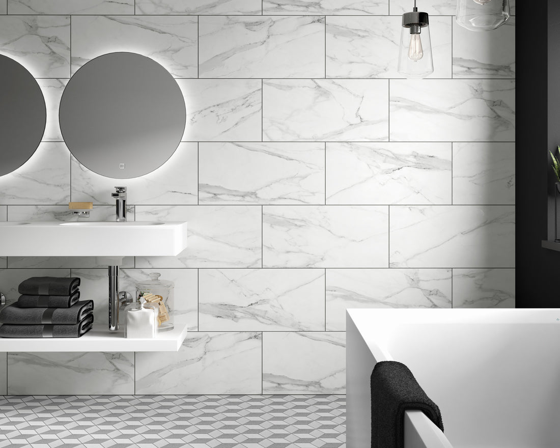 The Best Marble Effect Bathroom Tiles