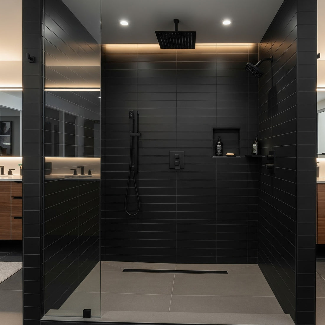 Make a Bold Statement With Black Showers