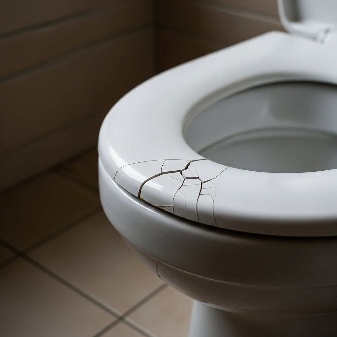 How To Fix a Cracked Toilet Seat