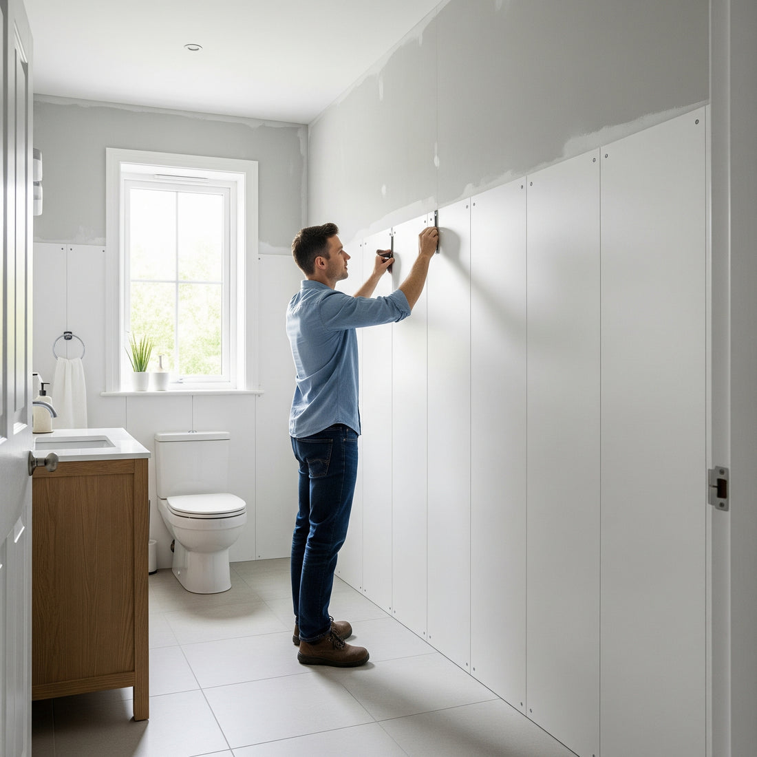 How To Install Bathroom Wall Panels